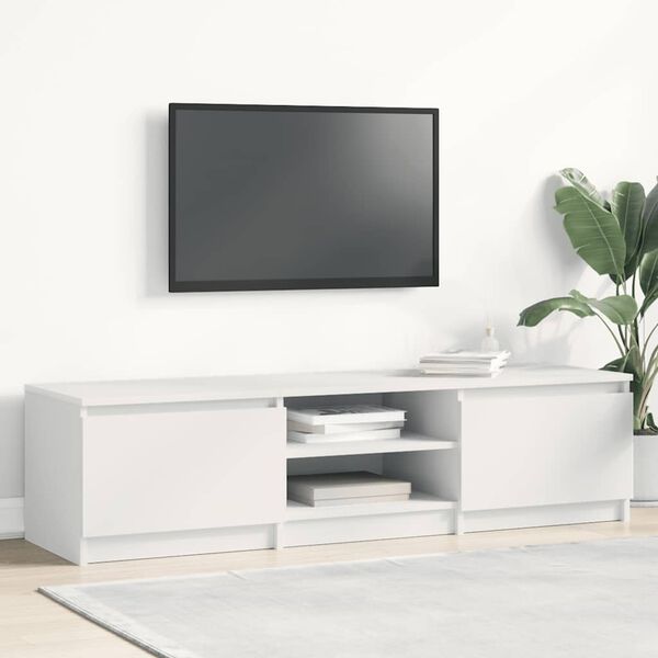 vidaXL TV Cabinet White 140x40x35.5 cm Engineered Wood