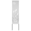 vidaXL Garden Privacy Screen Silver 32 x 140 cm Galvanised steel