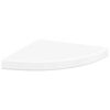 vidaXL Floating Corner Shelves 2 pcs High Gloss White 35x35x3.8 cm MDF