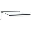 vidaXL Retractable Awning White 350 x 250 cm Canvas and Aluminium