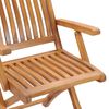 vidaXL Folding Garden Chairs 8 pcs Solid Teak Wood