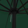 vidaXL Garden Parasol Green and Black 395 x 395 x 245 cm