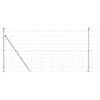 vidaXL Welded Wire Fence with Concrete Base 50 x 1.2 m Silver Mesh