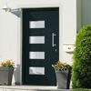 vidaXL Front Door Aluminium and PVC Anthracite 110x210 cm
