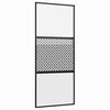 vidaXL Glass Door Fretwork Black 90 x 2 x 205 cm Aluminium