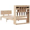 vidaXL Bookcase Bed without Mattress 75x190cm Solid Wood Pine
