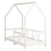 vidaXL Kids Bed Frame White 70x140 cm Solid Wood Pine