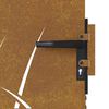 vidaXL Garden Gate 85x200 cm Corten Steel Grass Design