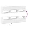 vidaXL TV Wall Cabinet with LED White 180x31x45 cm