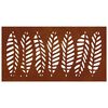 vidaXL Garden Wall Decoration 105x55 cm Corten Steel Leaf Design
