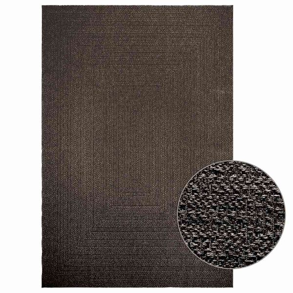 vidaXL Rug ZIZUR Anthracite 200x290 cm Jute Look Indoor and Outdoor