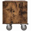 vidaXL Bedside Table Smoked Oak 40.5 x 40 x 48 cm Engineered Wood