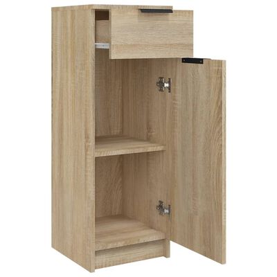 vidaXL Bathroom Cabinet Sonoma Oak 32x34x90 cm Engineered Wood