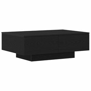 vidaXL Coffee Table Black Oak 90 x 60 x 31 cm Engineered Wood