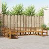 vidaXL Outdoor Sofa Set Natural Solid Acacia Wood