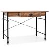 vidaXL Writing Desk with Drawer 110x55x75 cm Oak Colour