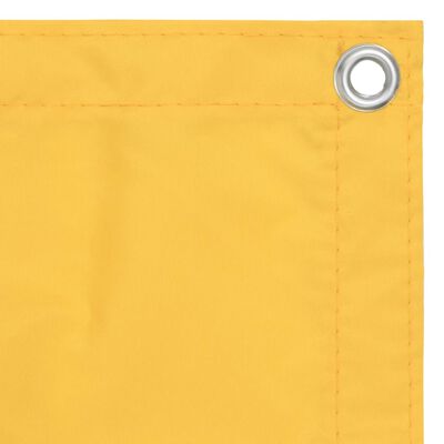 vidaXL Balcony Screen Yellow 120x300 cm Oxford Fabric