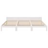 vidaXL Family Bed Frame No Mattress White 270x200 cm Solid Wood Pine