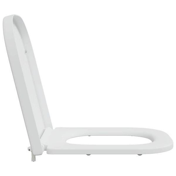 vidaXL Toilet Seat White 44.5 x 35 x 3.6 cm Duroplast