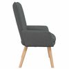 vidaXL Armchair Dark Grey 63 x 67 x 94 cm Sherpa Fabric