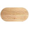 vidaXL Table Top 100x50x2 cm Solid Wood Oak Oval