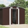 vidaXL Garden Shed Brown 257x779x181 cm Galvanised steel
