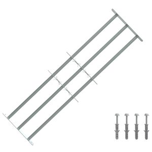 vidaXL Security Grille for Windows with 3 Crossbars 3 pcs 930-1740 mm