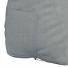 vidaXL Back Pillow Light Grey 45 x 20 x 35 cm Fabric