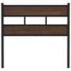 vidaXL Replace Headboard Brown Oak 107 cm Steel and Engineered Wood