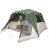 vidaXL Family Tent with Porch 6-Person Green Waterproof