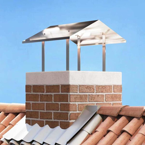 vidaXL Chimney Hood Silver 60 x 60 x 38 cm Stainless Steel