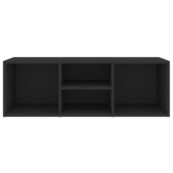 vidaXL Shoe Storage Bench Black 105x35x35 cm Engineered Wood