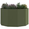 vidaXL Planter Olive Green 90 x 90 x 50 cm Steel