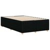 vidaXL Bed Frame without Mattress Black Double Fabric
