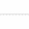 vidaXL Garden Fence with Spear Top Steel 1506x75 cm Black