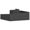 vidaXL Garden Planter Black 100 x 100 x 50 cm Cold-rolled Steel