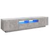 vidaXL TV Cabinet with LED Lights Concrete Grey 180x35x40 cm