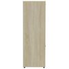 vidaXL Book Cabinet Sonoma Oak 90x30x90 cm Engineered Wood