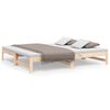 vidaXL Pull-out Day Bed without Mattress 2x(75x190) cm Solid Wood Pine