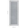 vidaXL Runner Rug BCF Grey with Motif 100x250 cm