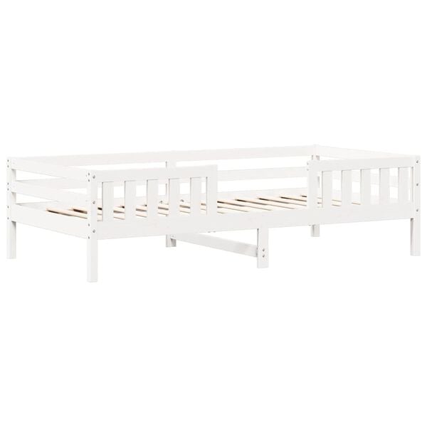 vidaXL Bed Frame with Roof without Mattress White 80x200 cm