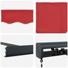 vidaXL Retractable Awning Red 300 x 250 cm Fabric and Metal