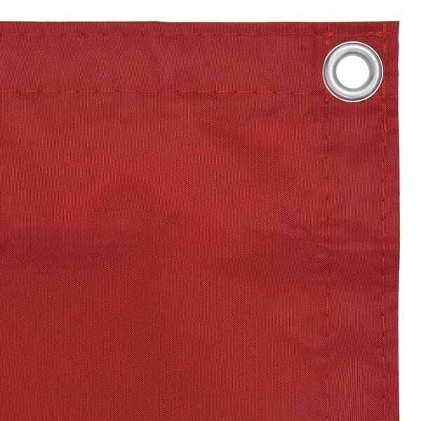 vidaXL Balcony Screen Red 90x600 cm Oxford Fabric