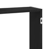 vidaXL Wall Shelf Black Oak 159x18x65 cm Engineered Wood