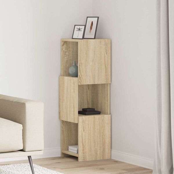 vidaXL Corner Cabinet Sonoma Oak 30.5x30x95cm Engineered Wood