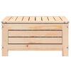vidaXL Garden Footstool with Cushion Solid Wood Pine