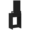 vidaXL Dressing Table Black Oak 50 x 41 x 140 cm Engineered Wood