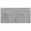 vidaXL 2 Piece Bathroom Furniture Set Grey Sonoma Engineered Wood