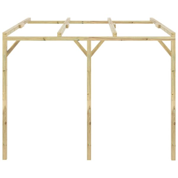 vidaXL Lean-To Pergola 3x3x2.1 m Wood