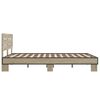 vidaXL Bed Frame without Mattress Sonoma Oak 140x200 cm